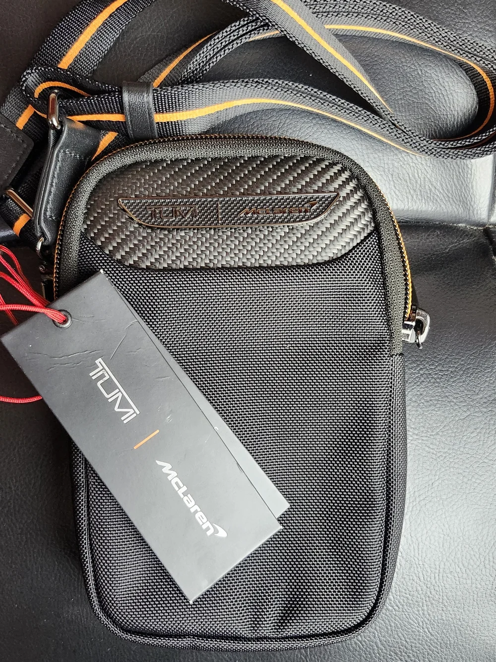 👑TUMI x McLaren Crossbody Pouch w AWAKEN Perfume 3.4oz🔥